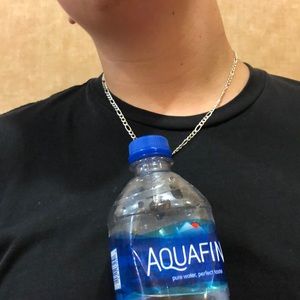 Aquafina chain pendent ( Diamond Crusted)